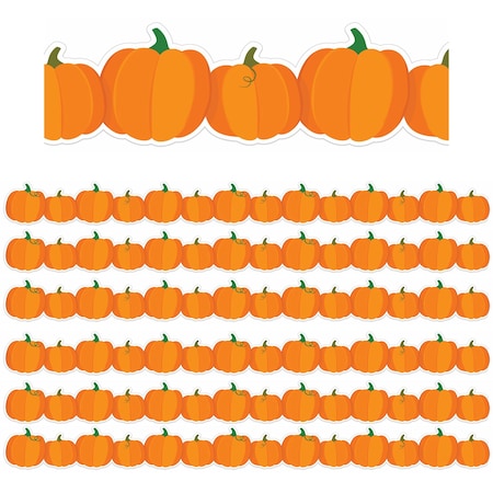 Eureka Pumpkins Extra Wide Deco Trim, 72PK 846349